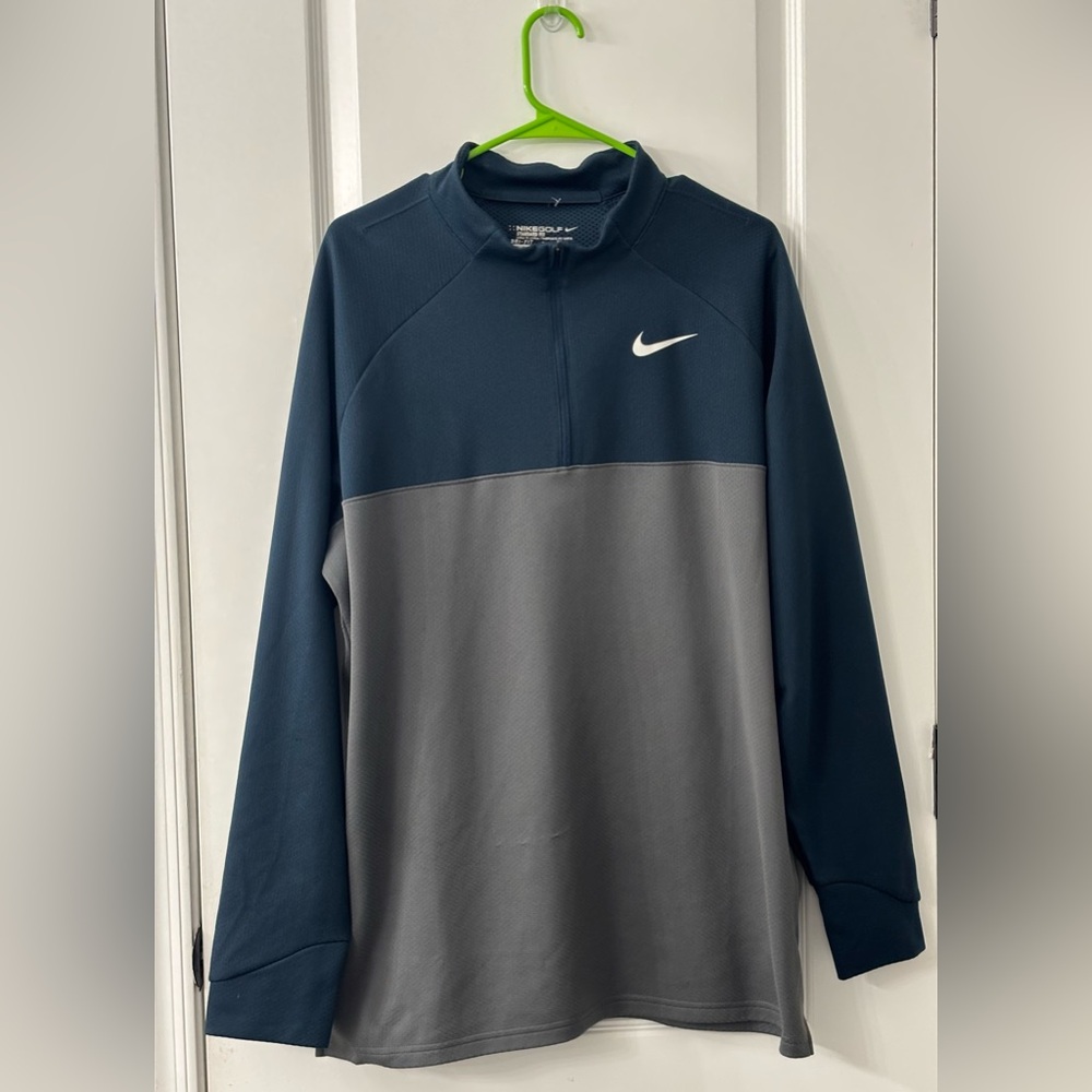Nike Golf Men's Navy and Heather Gray Performance Jacket - Picture 2 of 8